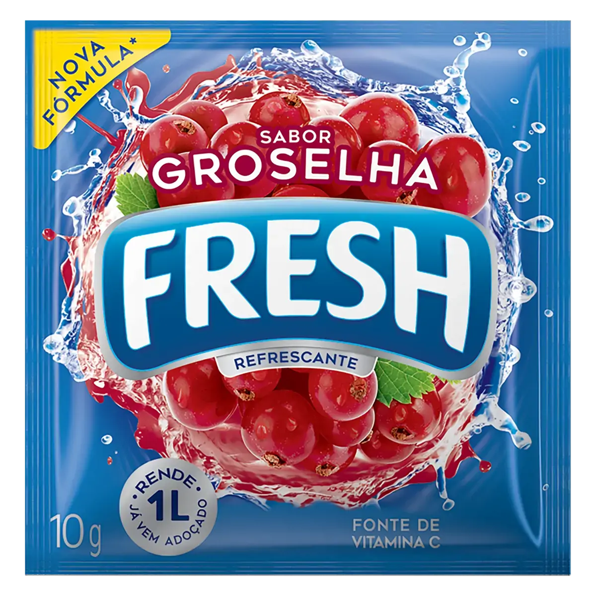 Refresco Em Pó Groselha Fresh Pacote 10g