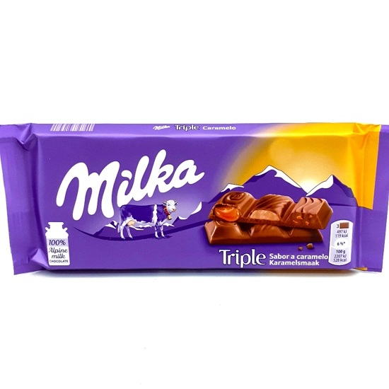 Choc Milka Triple Caramel 90g