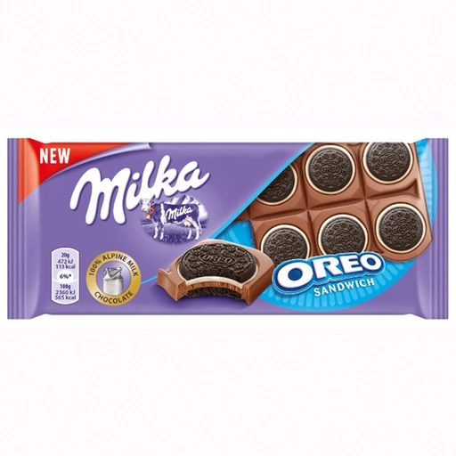 Choc Milka Oreo Sandwich 92g