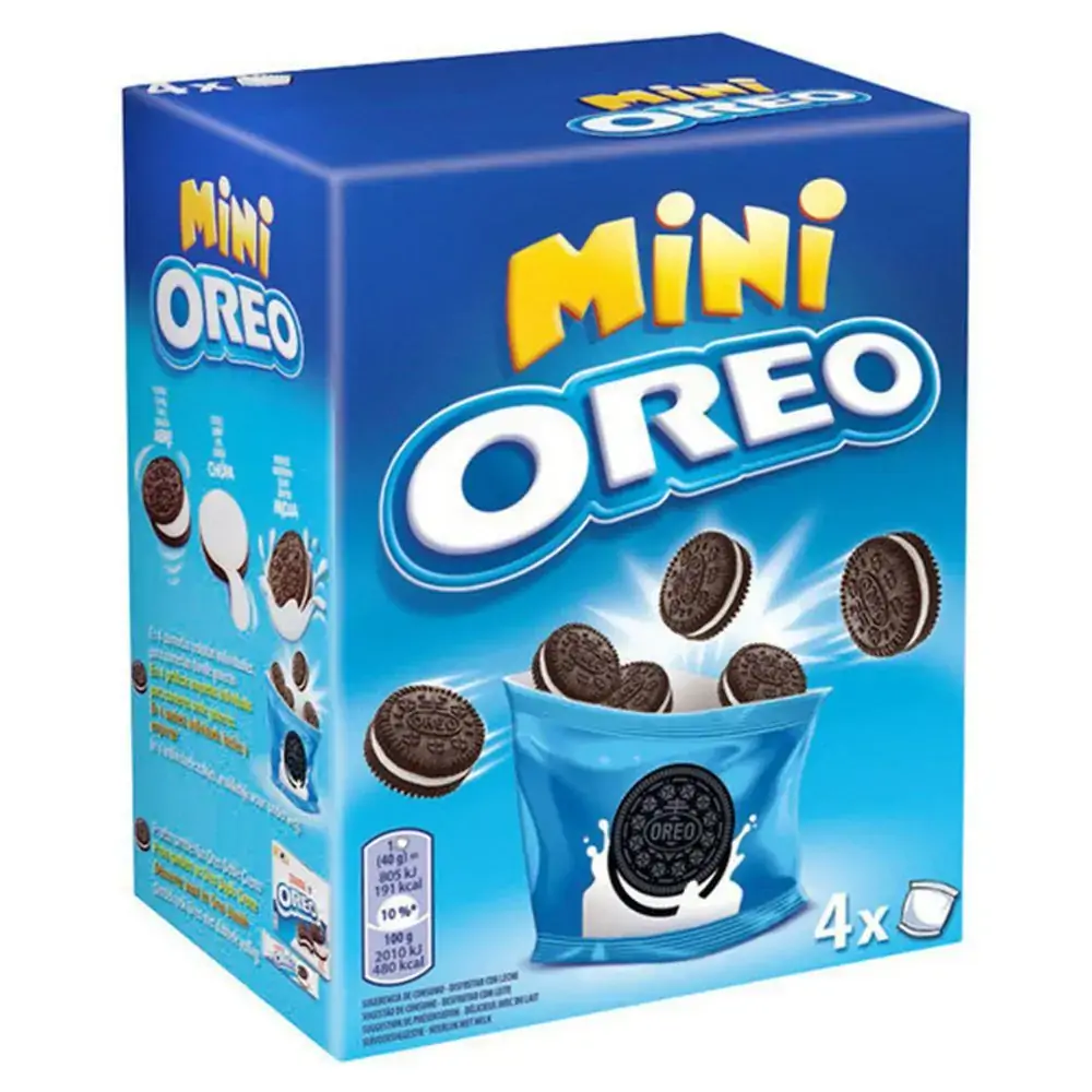 Oreo | Mini Gouter Sachet Fraicheur Dans Boite Carton Cacao Oreo Mini Rond Creme Confiseur