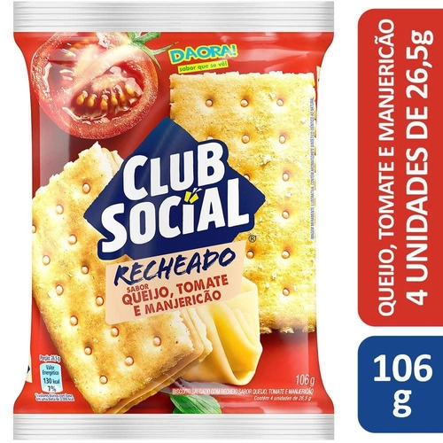 Club Social Recheado Tomate Queijo R