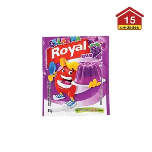 Gelatina Royal Uva 15unidade X