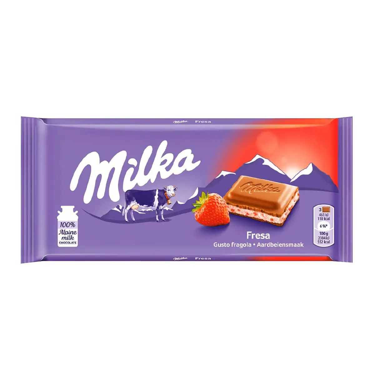 Chocolate Milka Strawberry 100 g
