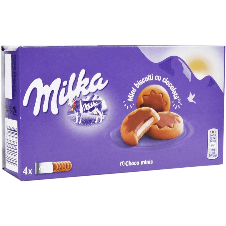 Biscoito Milka Choco Minis 150g