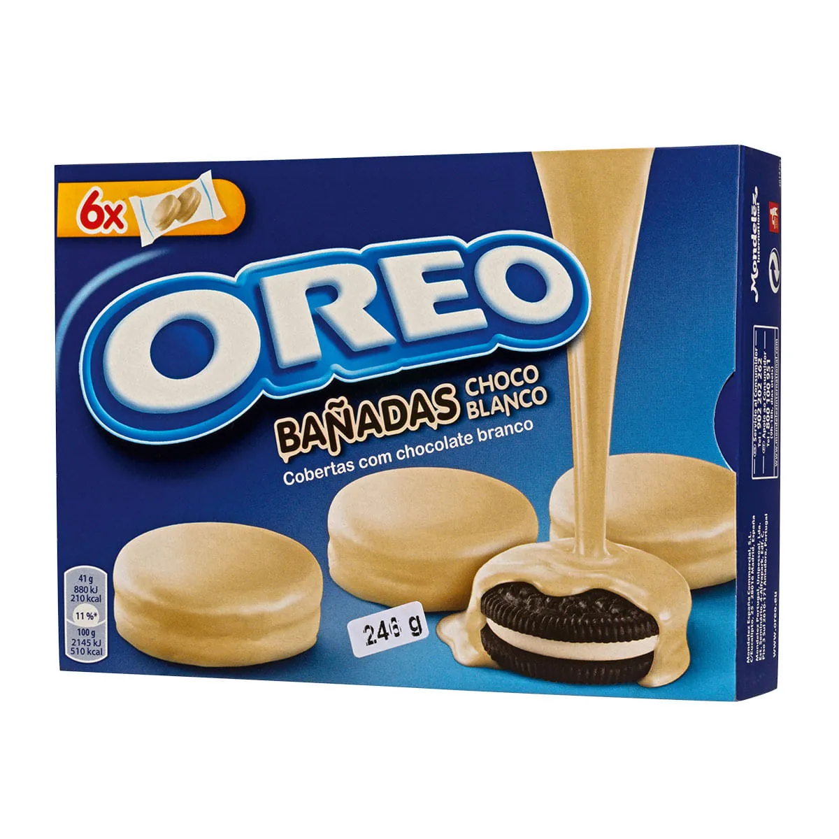 Biscoito Oreo Cobertura De Chocolate Branco 246g Oreo