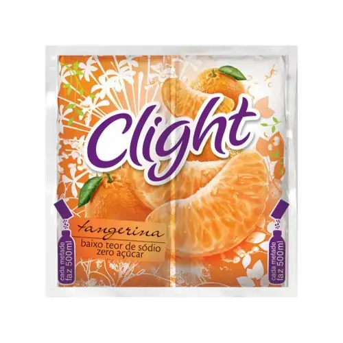 Refresco Em Pó Sabor Tangerina Clight 9g