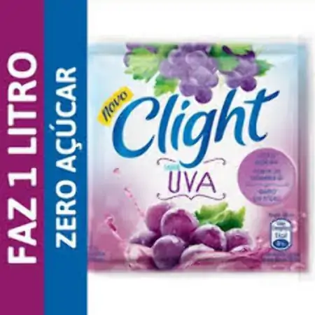 Refresco Em Pó Sabor Uva Clight 9g