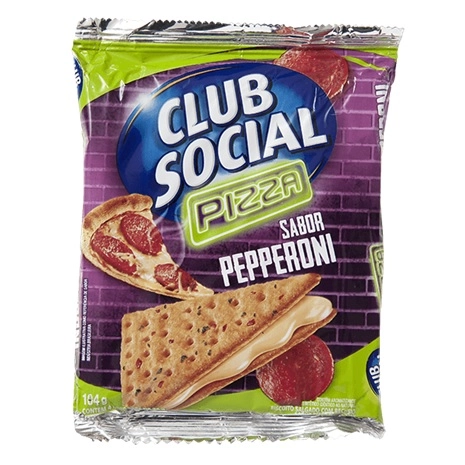 Biscoito Club Social Pizza Pepperoni 104g