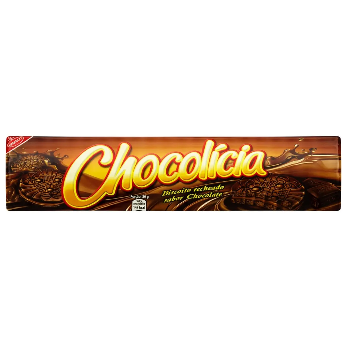 Biscoito Recheado Chocolate Chocolícia 143g