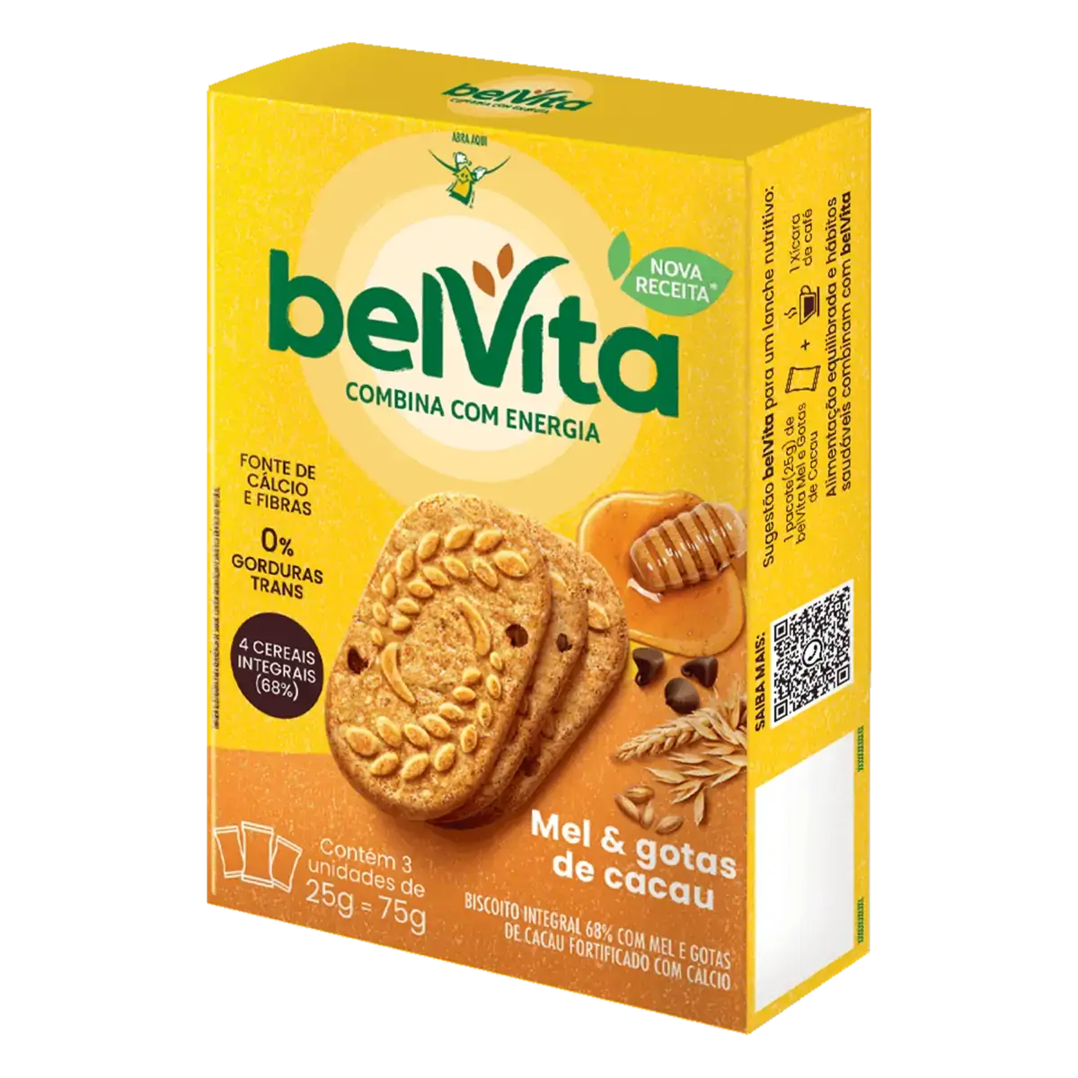 Biscoito Belvita Mel 3 X 30g