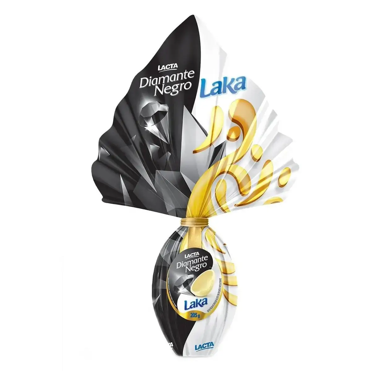 Ovo de Páscoa LACTA Diamante Negro e Laka Nº15 205g