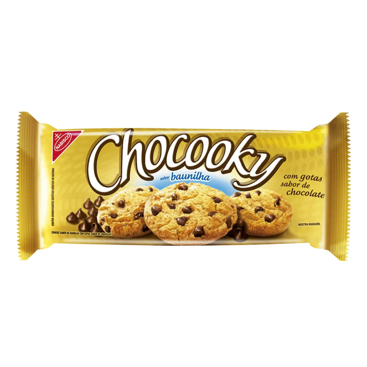 Cookie Sabor Baunilha com Gotas de Chocolate Chocooky 120g