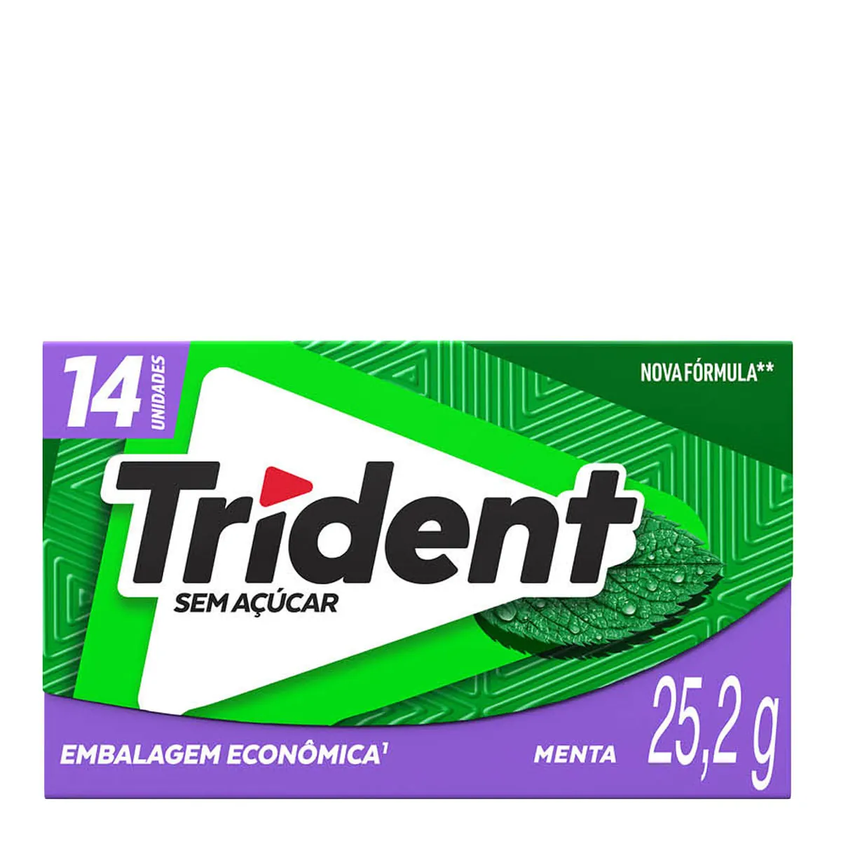Chiclete Trident Menta 25,2g - Embalagem Econômica 14 unid.