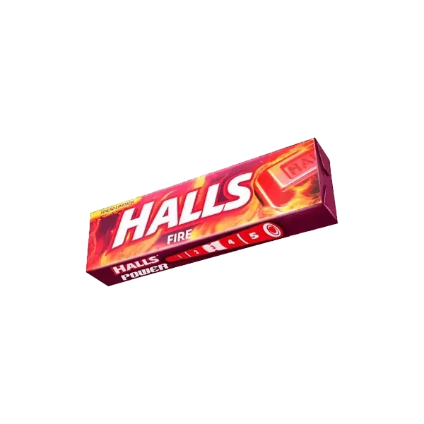 Halls Fire Laranja Com Gengibre 34 G
