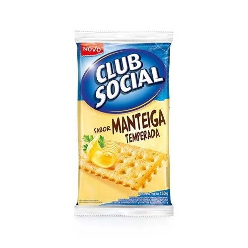 Biscoito Manteiga Temperada 156g Club Social