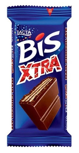 Wafer Recheio E Cobertura Chocolate Lacta Bis Xtra Pacote 45g