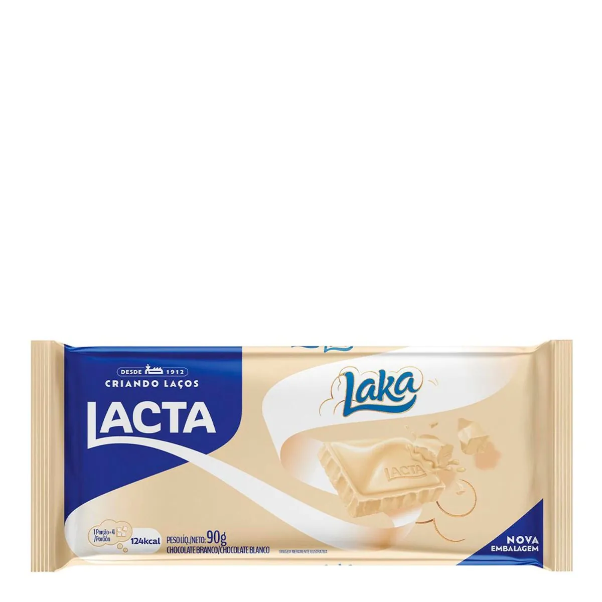 Chocolate Branco Lacta Laka Pacote 90g