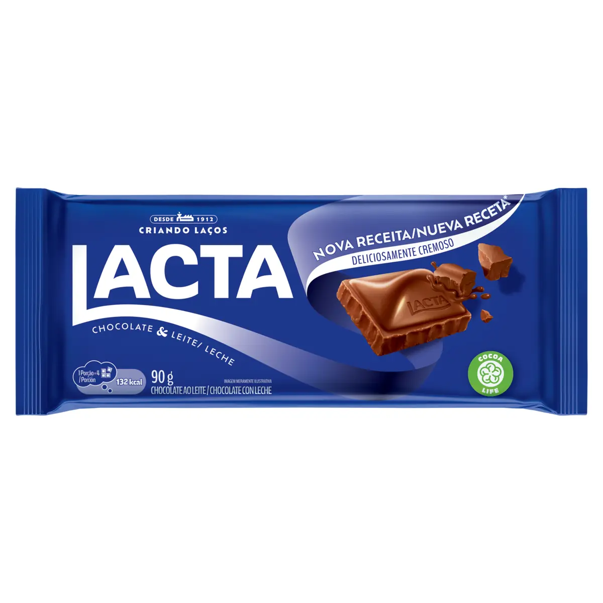 Choc.lacta Tab.80gr Leite