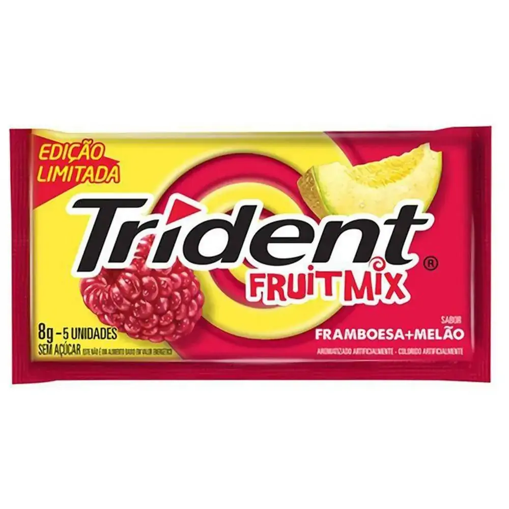 Trident 8g Framboesa Melao