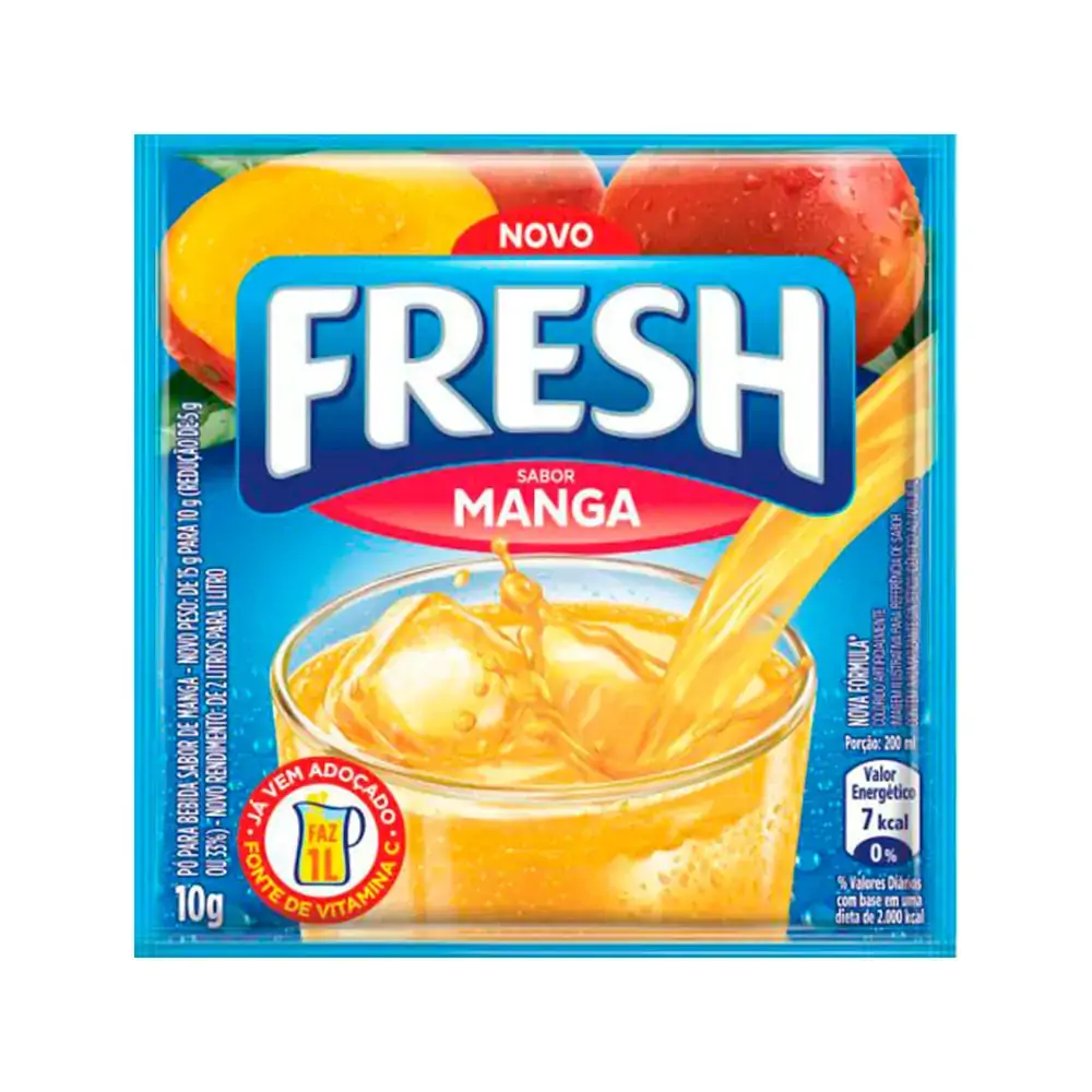 Refresco Em Po Sabor Manga 10g Fresh