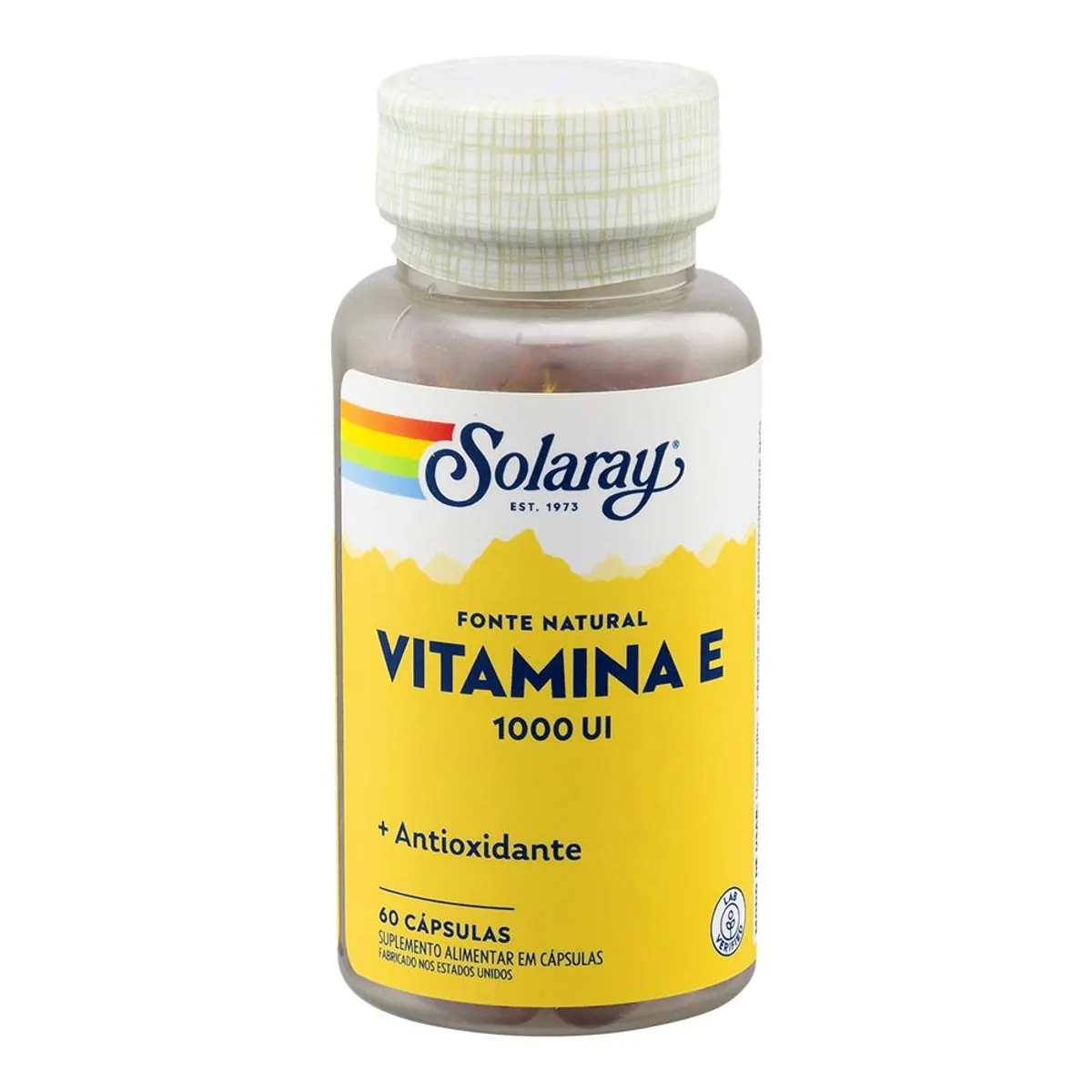Vitamina E 1000ui Solaray Frasco 60 Cápsulas