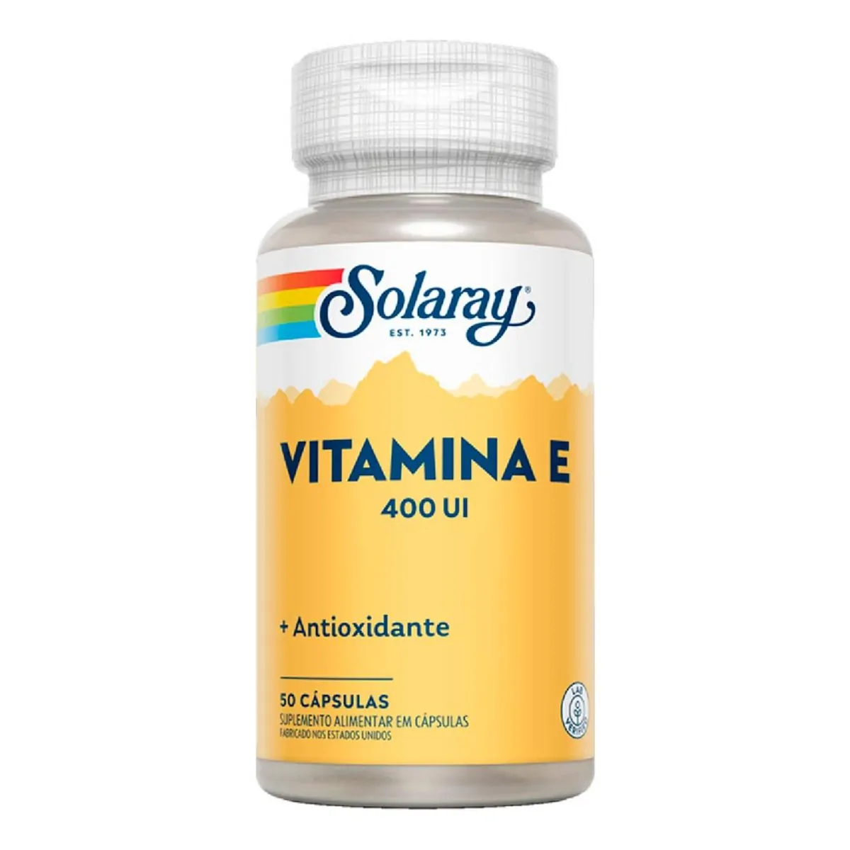 Vitamina E 400ui Solaray Frasco 50 Cápsulas