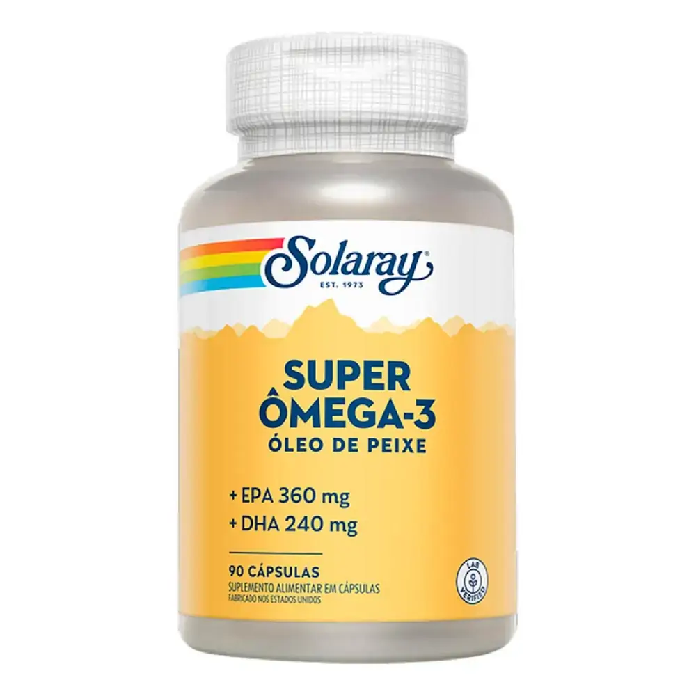 Super ômega 3 Solaray Frasco 90 Cápsulas