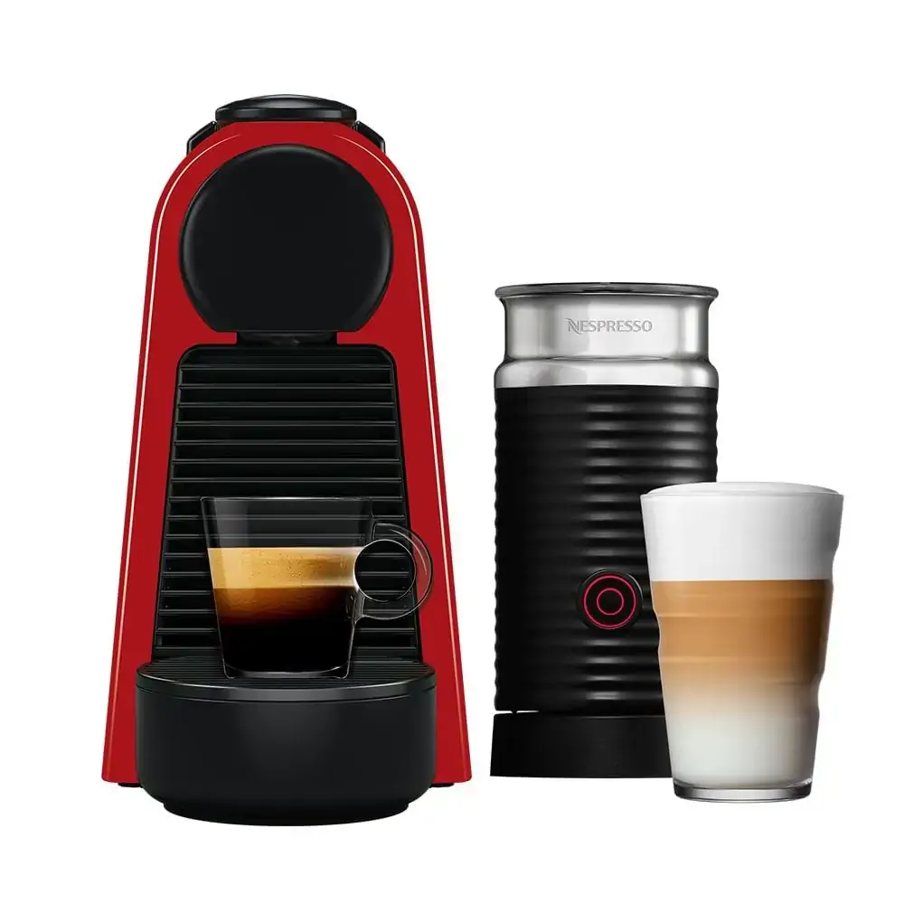 Nespresso Combo Essenza Mini Vermelha, Cafeteira + Aeroccino 3 | 220V