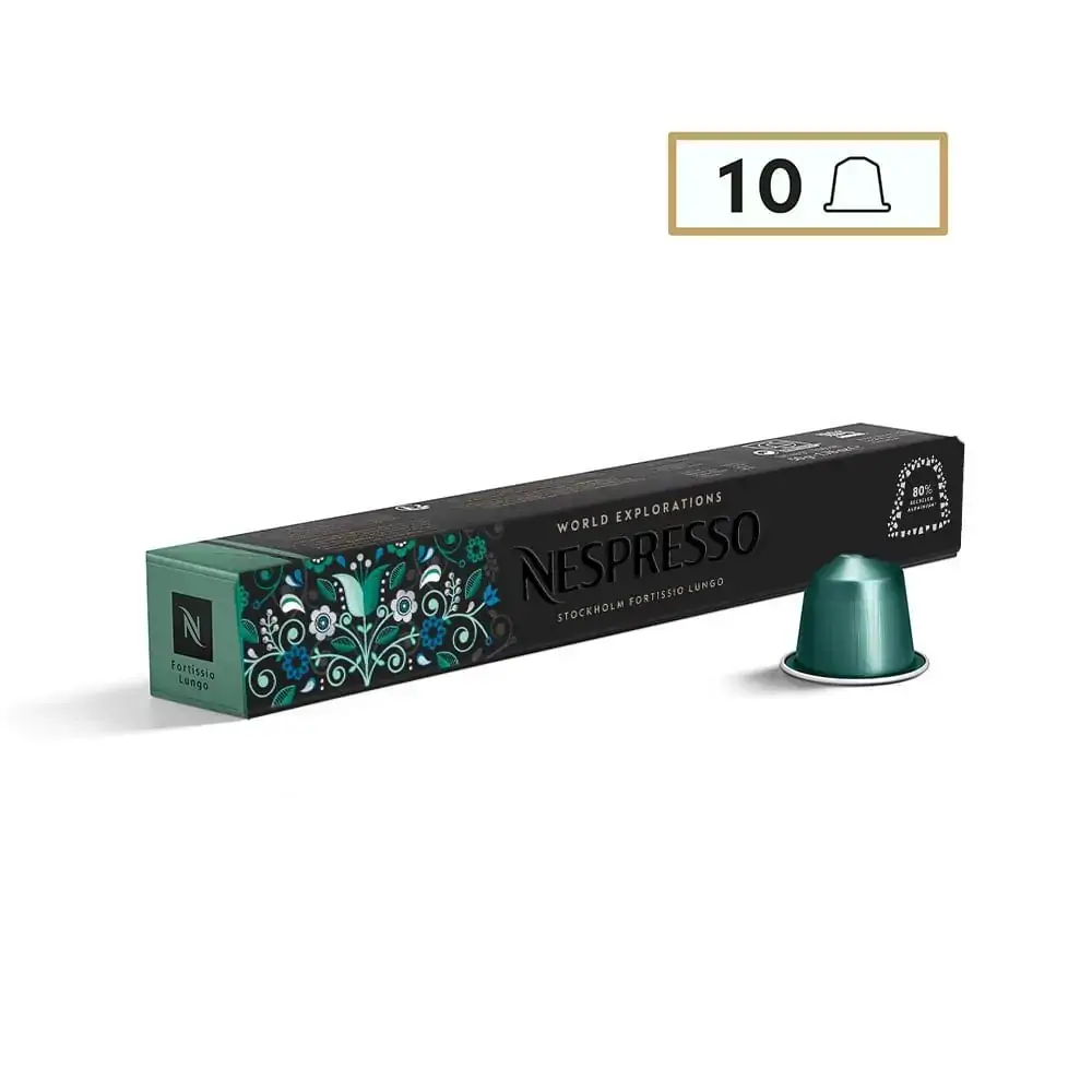Cápsulas de Café Nespresso Stockholm Fortissio Lungo - 10 Cápsulas