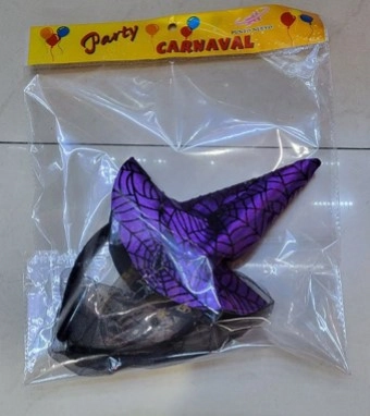 Arco Cabelo Chapeu Bruxa H1 19 Banana Toys