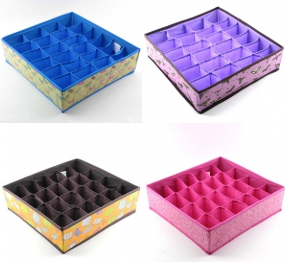 Organizador Roupa Intima 4 Divisorias C301 12 Banana Toys