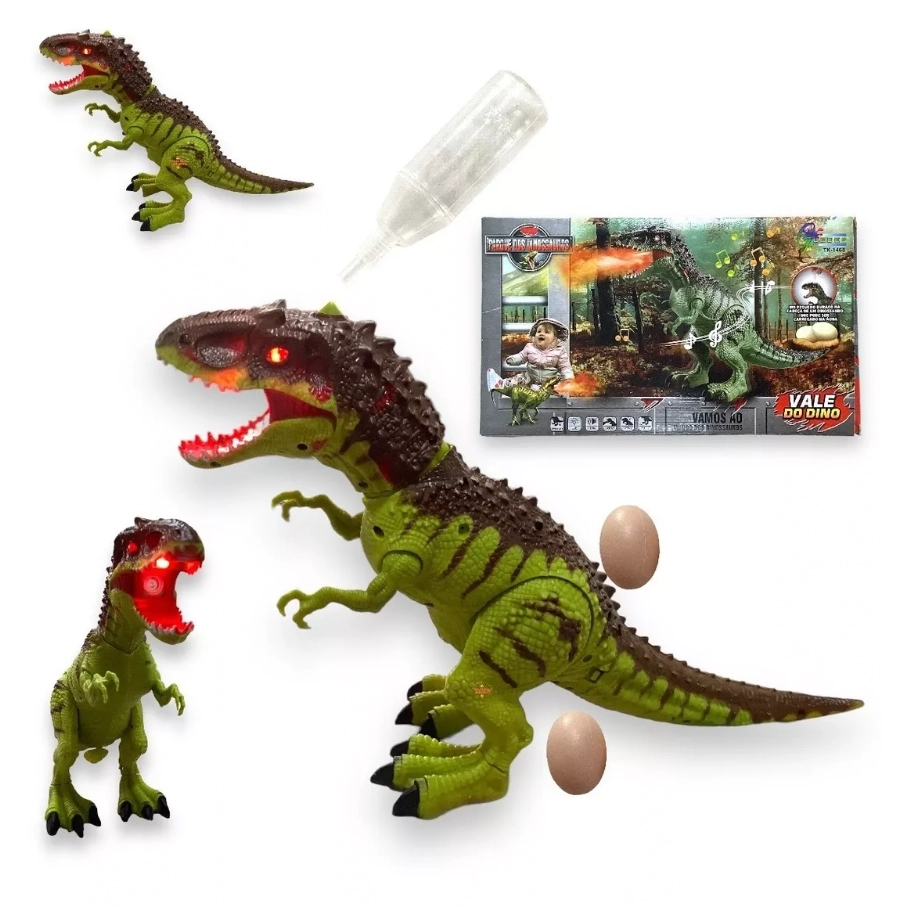 Dinossauro Eletrico Luz Som B60 33 Banana Toys