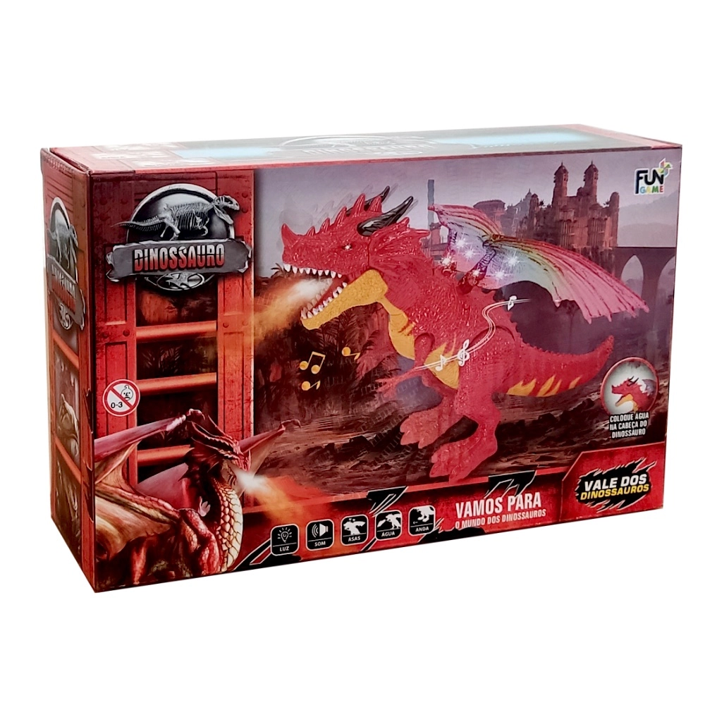 Dinossauro Eletrico Luz Som B60 35 Banana Toys