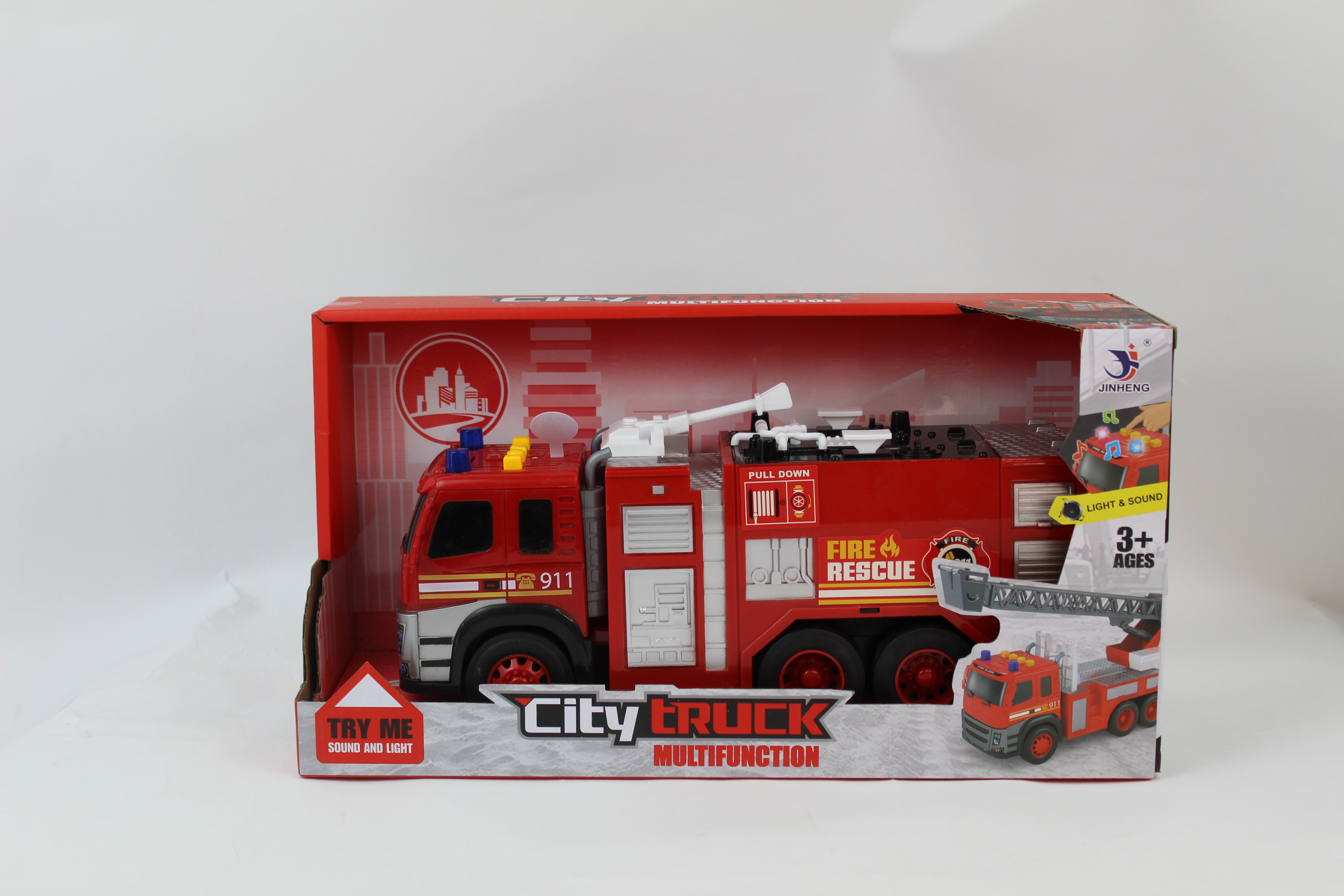 Caminhao Bombeiro Luz Som B220 52 Banana Toys