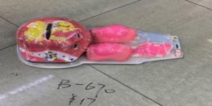 Kit Capacete Joelheira Sortido B670 Banana Toys