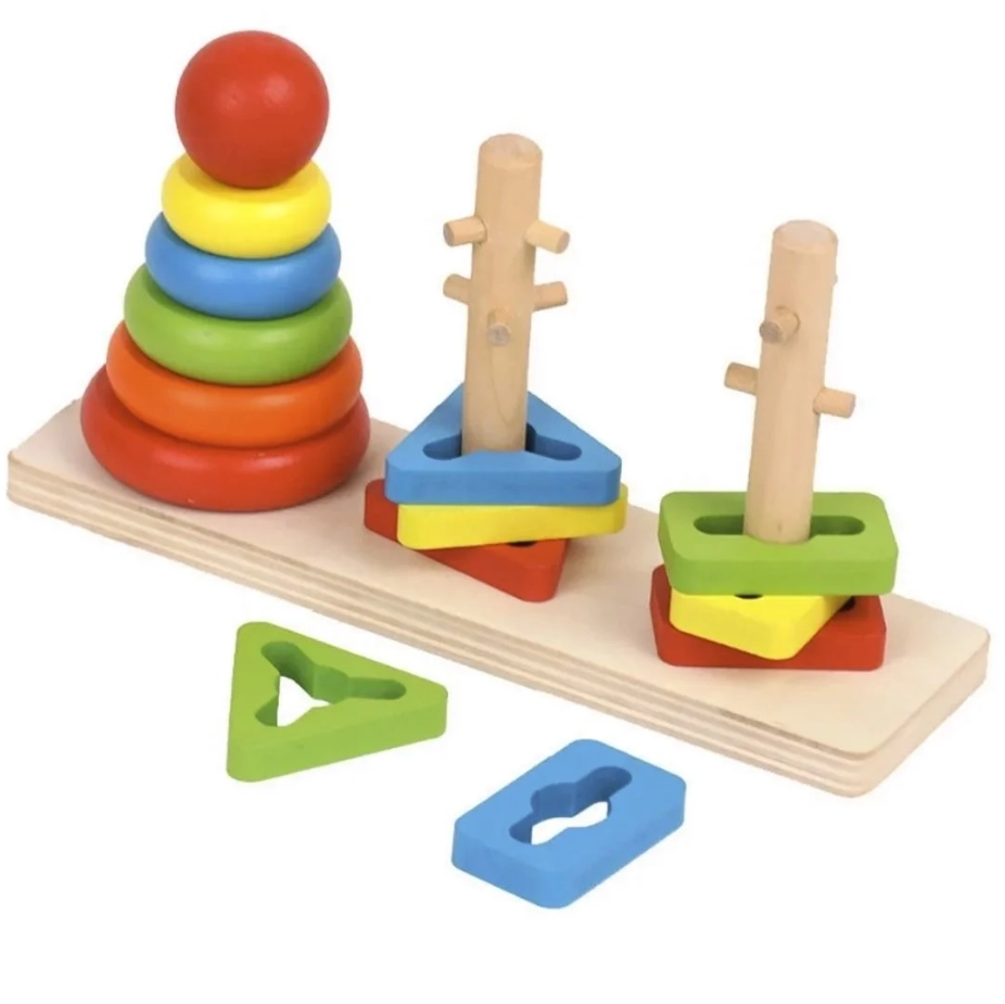 Puzzle Educativo Torre Arco Iris B304 131 Banana Toys