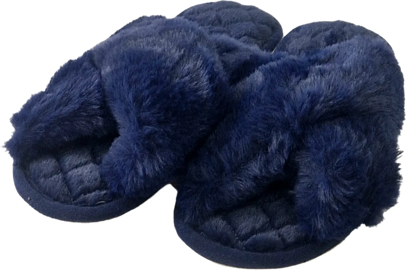 Pantufa Azul Escuro Meia Pata, 36 41 Mn0360 Banana Toys