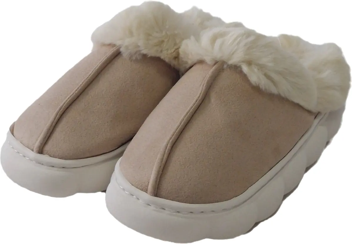 Pantufa Feminina Peluciada Rosa, 42 45 Mn0264 Banana Toys