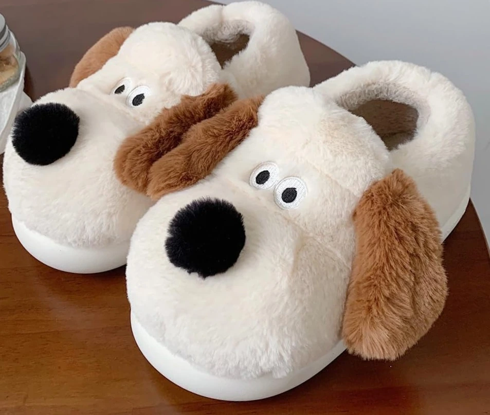 Pantufa Feminina Cachorrinho, 36 41 Mn0165 Banana Toys