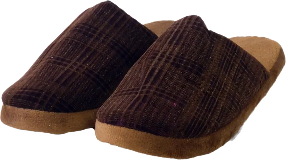 Pantufa Marrom Listrada, 40 45 Mn0380 Banana Toys