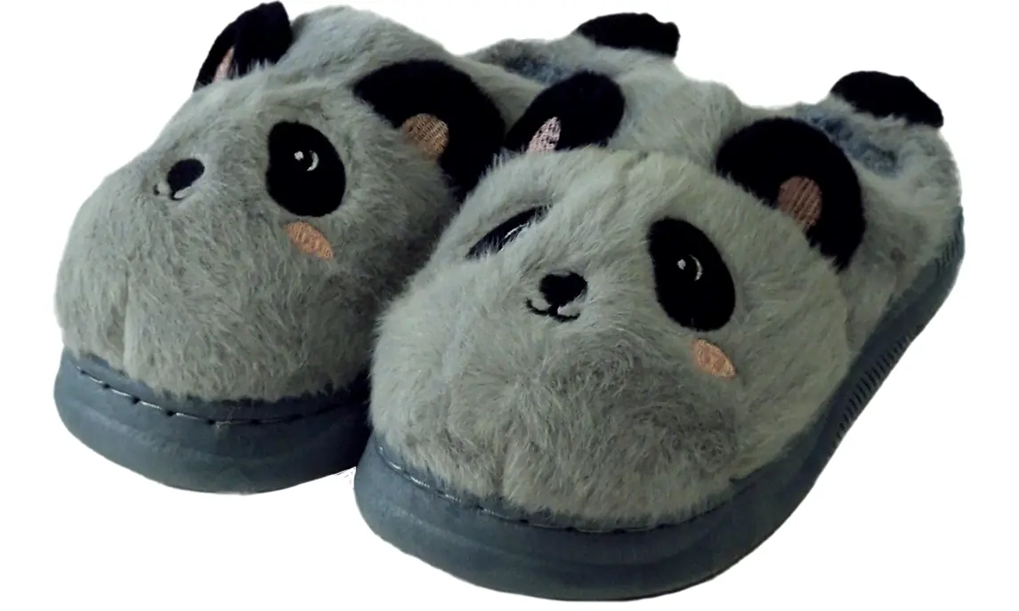 Pantufa Infantil Panda, 20 22 Mn0249 Banana Toys
