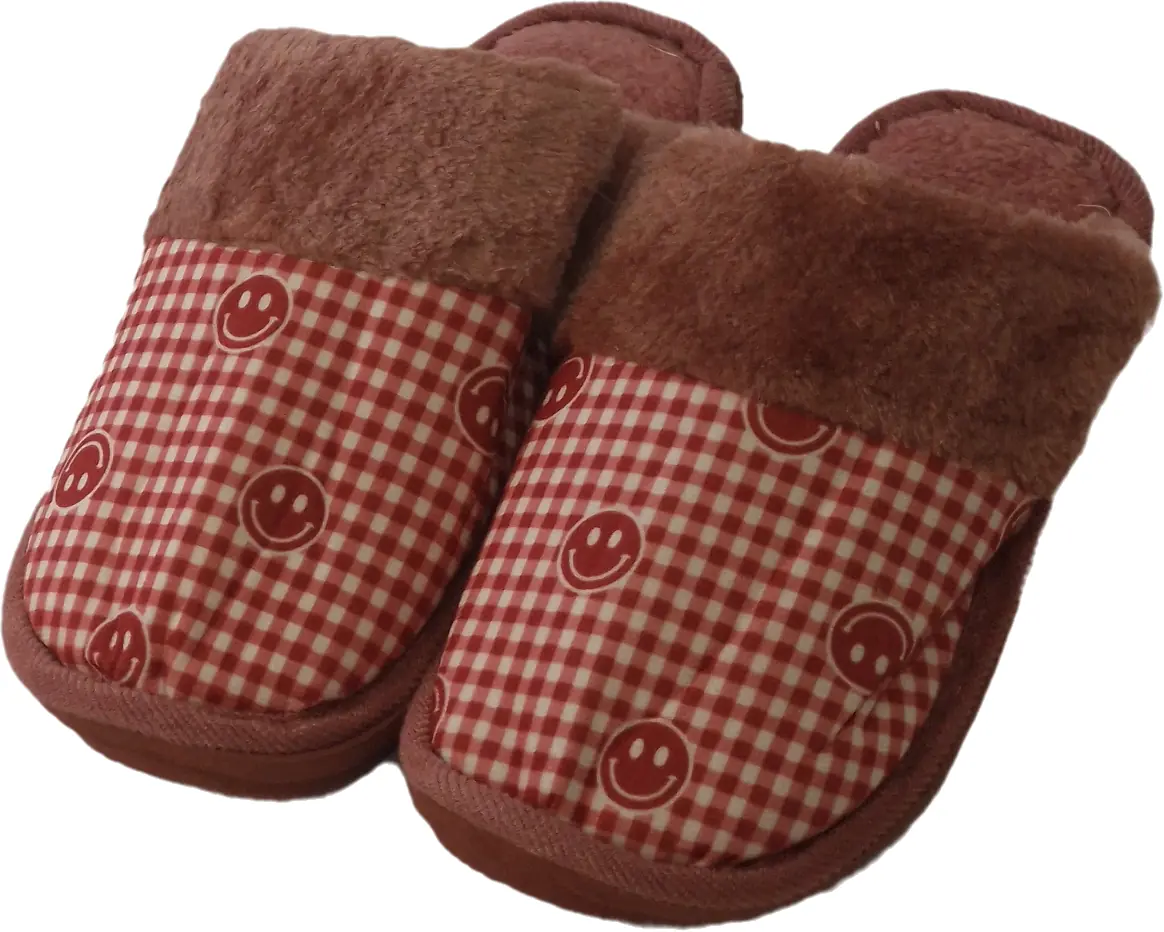 Pantufa Infantil Xadrez Aveludada Sortida 249086 Banana Toys