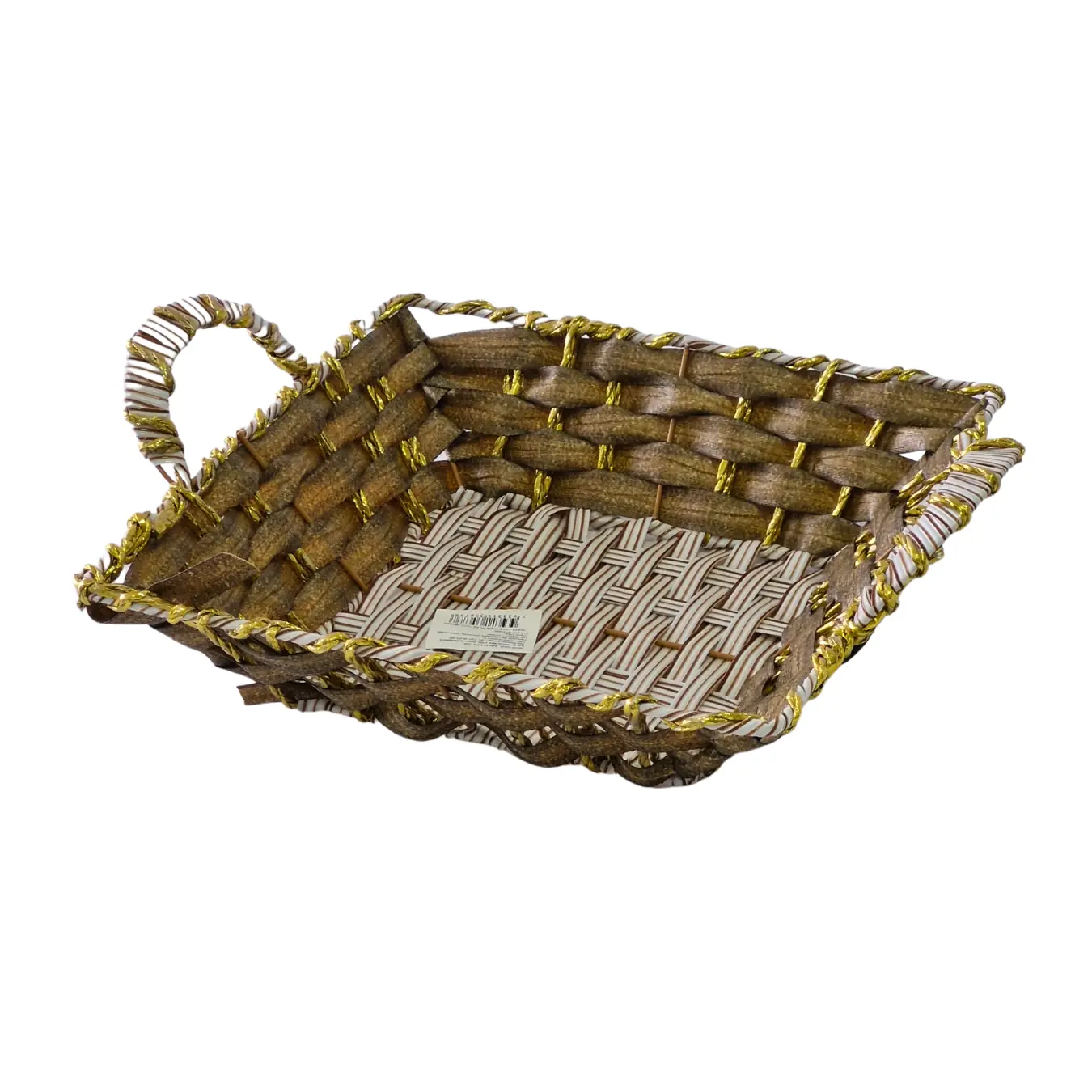 Cesta Alca Quadrada 26x8cm Jm921 Banana Toys