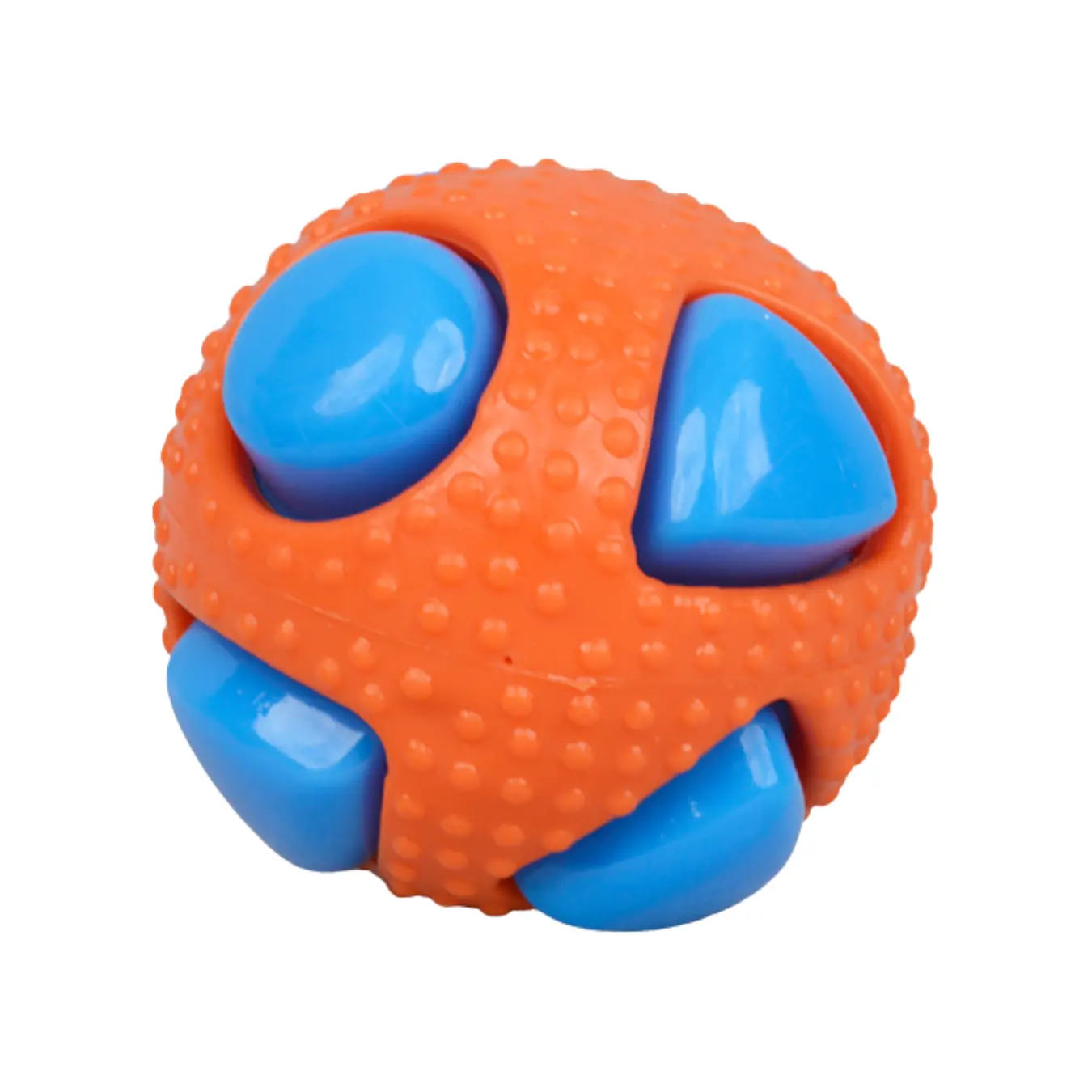 Brinquedo Pet Bola Textura Verde Azul Jm812 Banana Toys