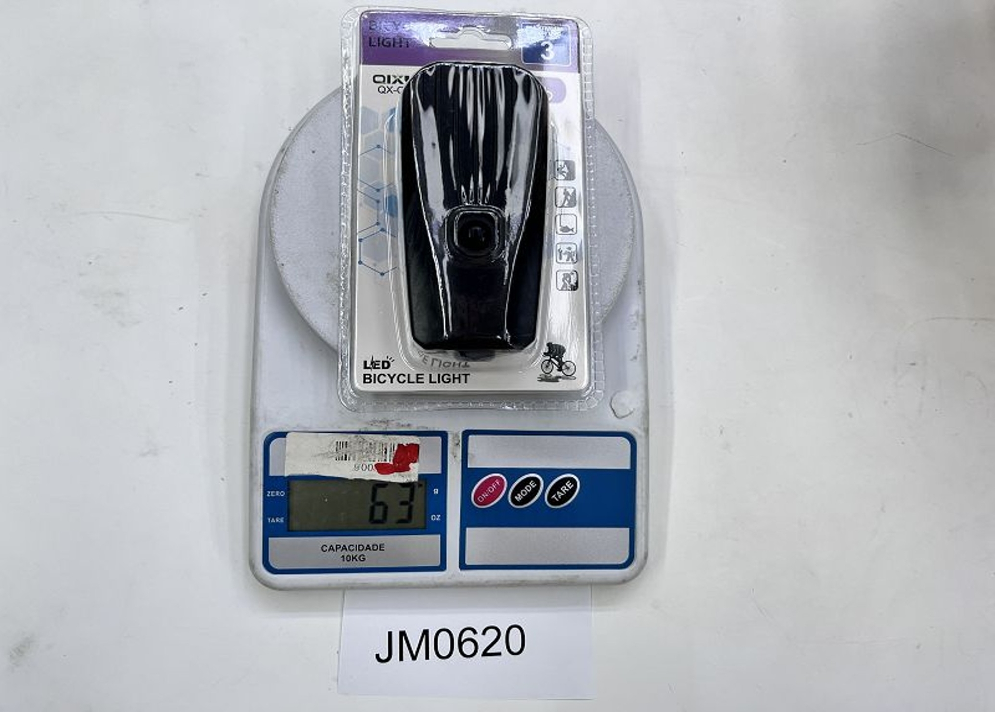 Lanterna Bicicleta Frontal Led 9.5cm Jm620 Banana Toys