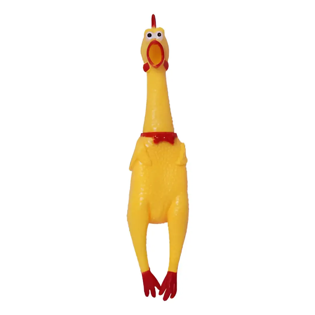 Brinquedo Pet Borracha Frango Amarelo 38cm P100 198 Banana Toys
