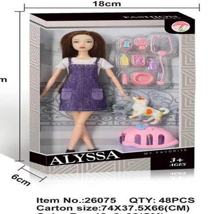 Boneca Alyssa Acessorios 26075 Banana Toys