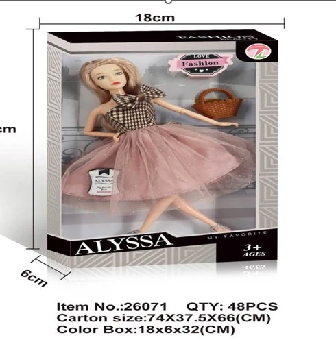Boneca Alyssa Acessorios 26071 Banana Toys