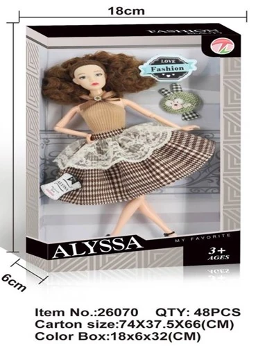 Boneca Alyssa Acessorios 26070 Banana Toys