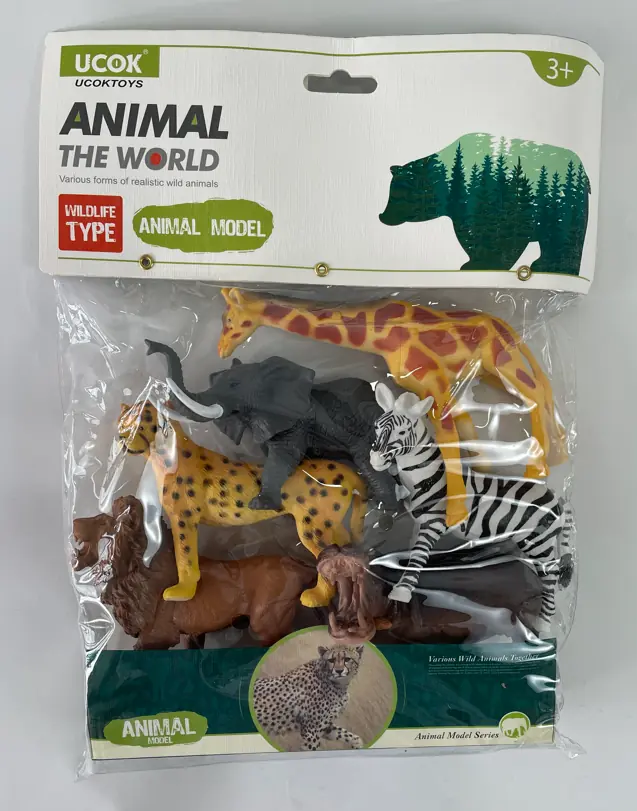 Kit Animal Selvagem 6pcs Yx Y161 3 Banana Toys